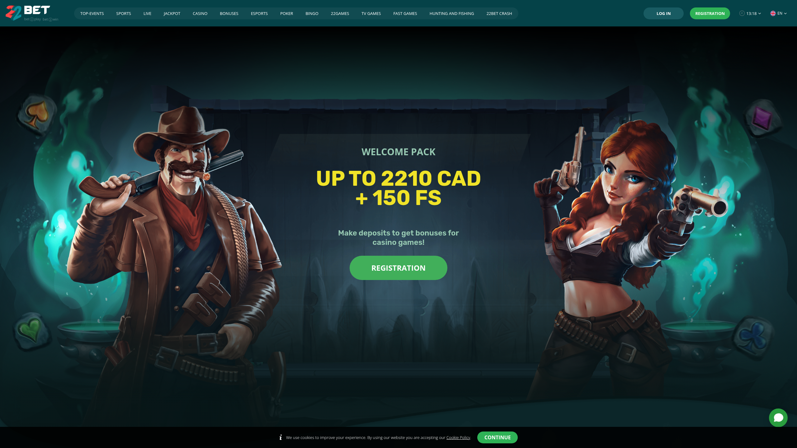 22Bet — betting site