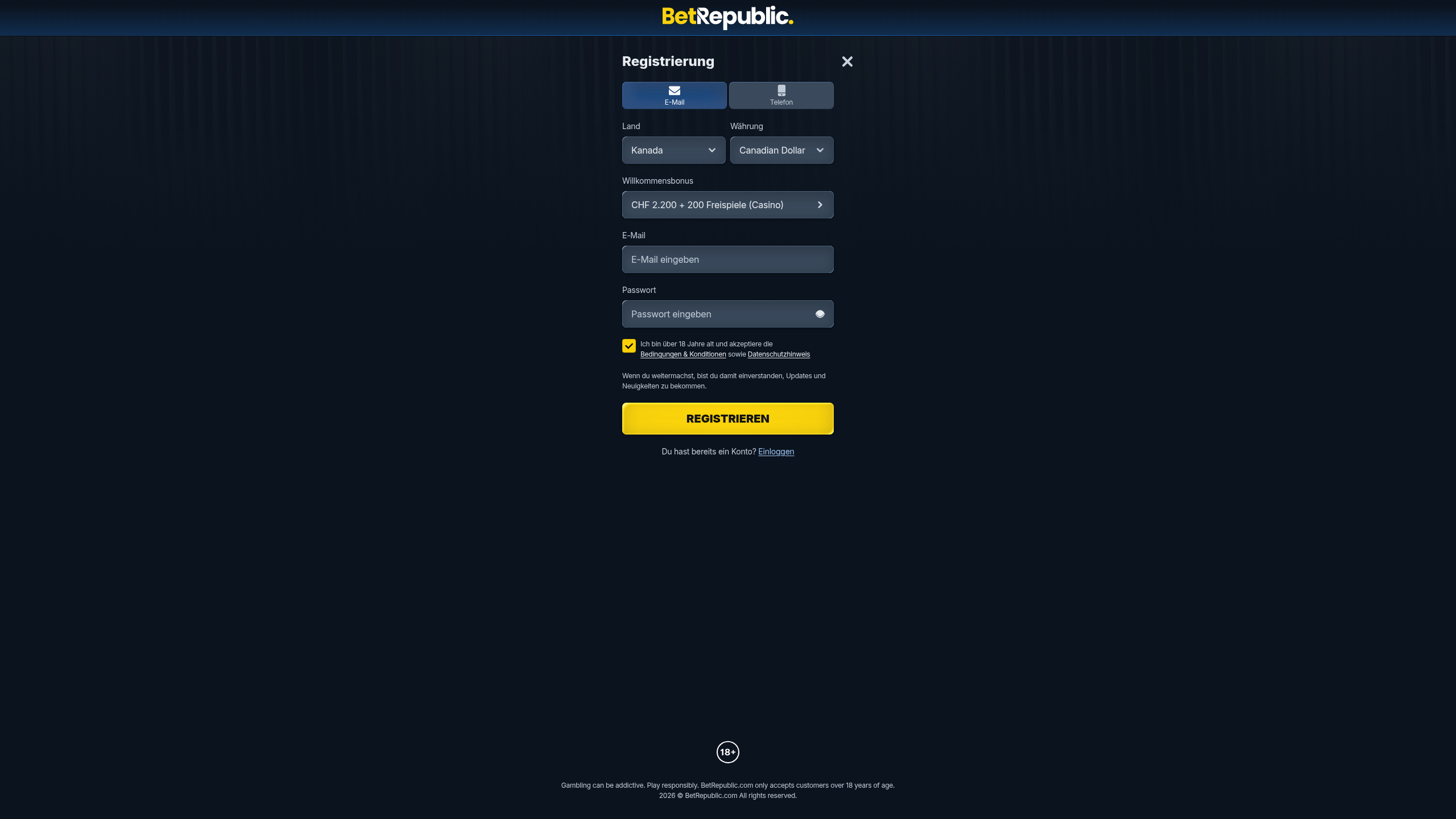 BetRepublic — betting site