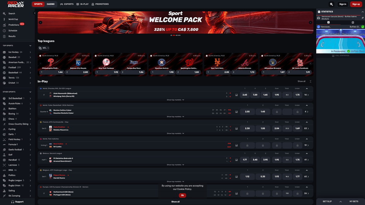 RedRacer — betting site
