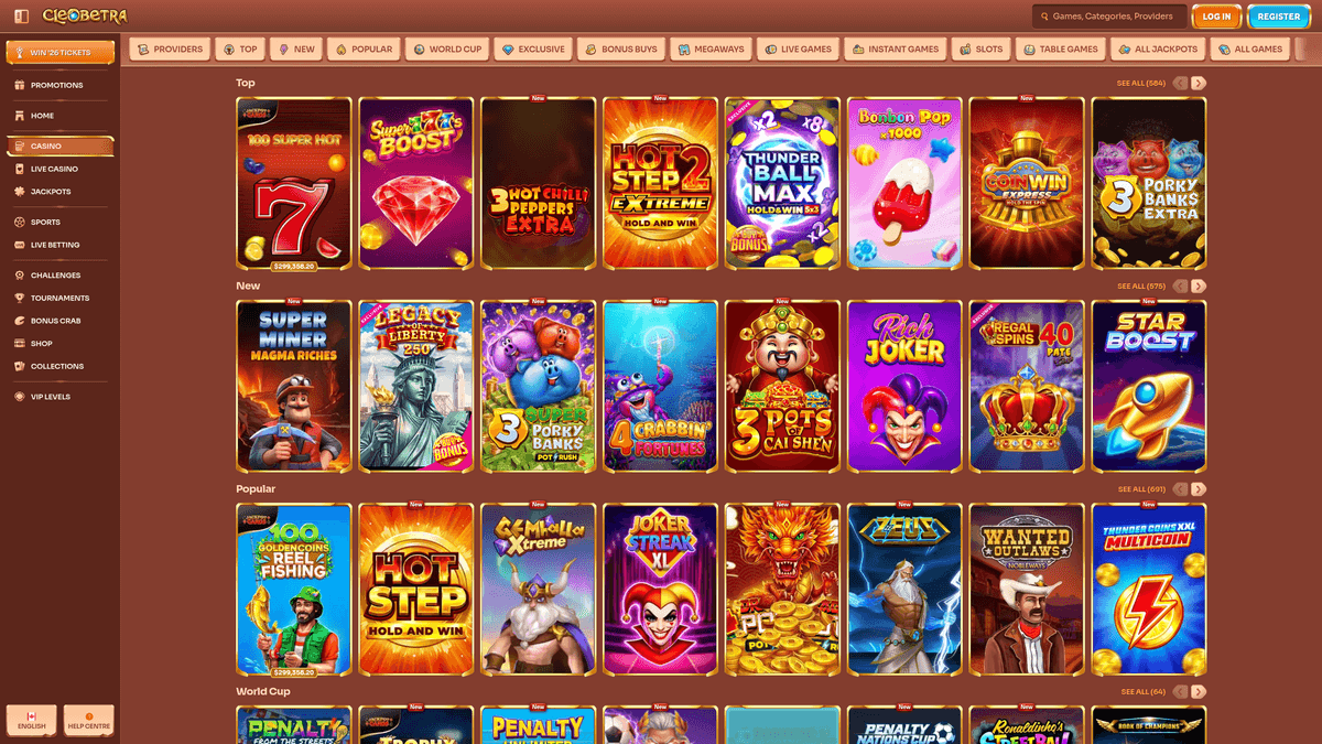 Cleobetra casino lobby