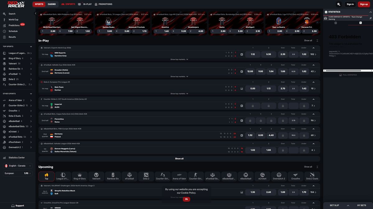 RedRacer sportsbook